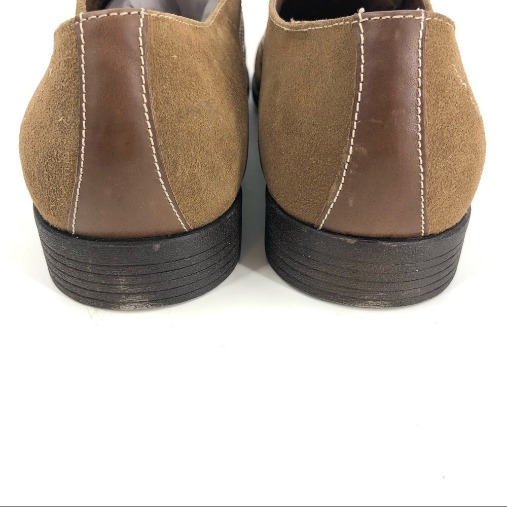 Nwt Robert Wayne Creid Derby Oxford Shoes Suede Leather Brown Tan Sz 10d W/ Box — image 6 of 8